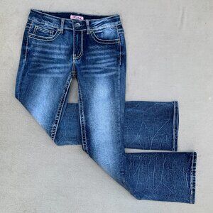 True Luck Mid Rise Bootcut Jeans Sz 7/8